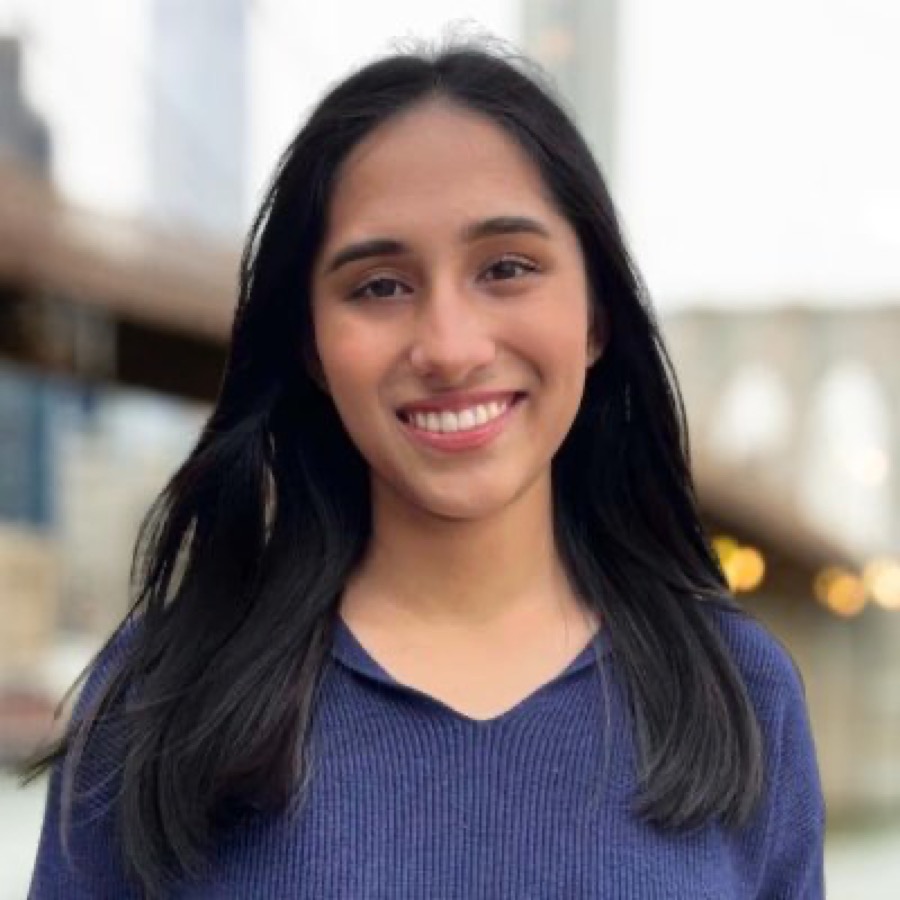 Shriya Bhat, host of the bio/acc Podcast